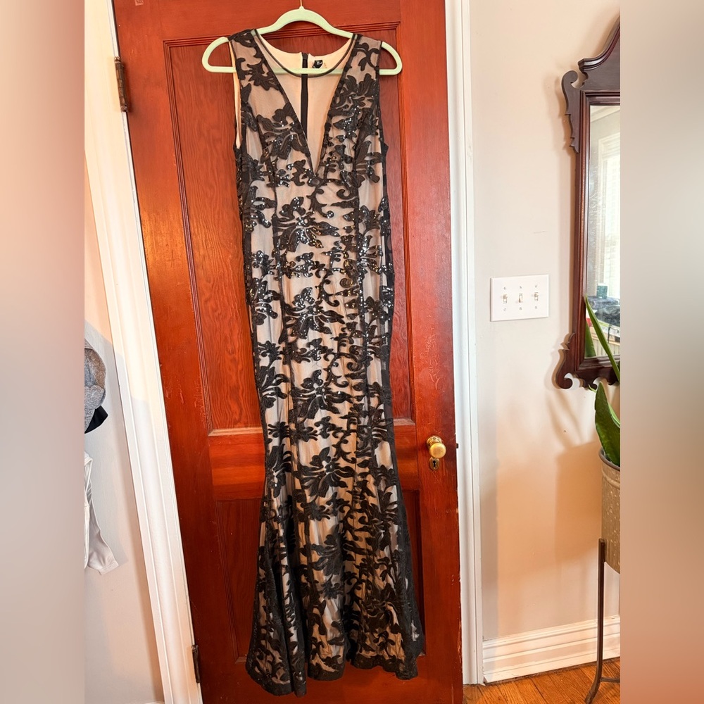 Windsor Black and Cream Lace Dress